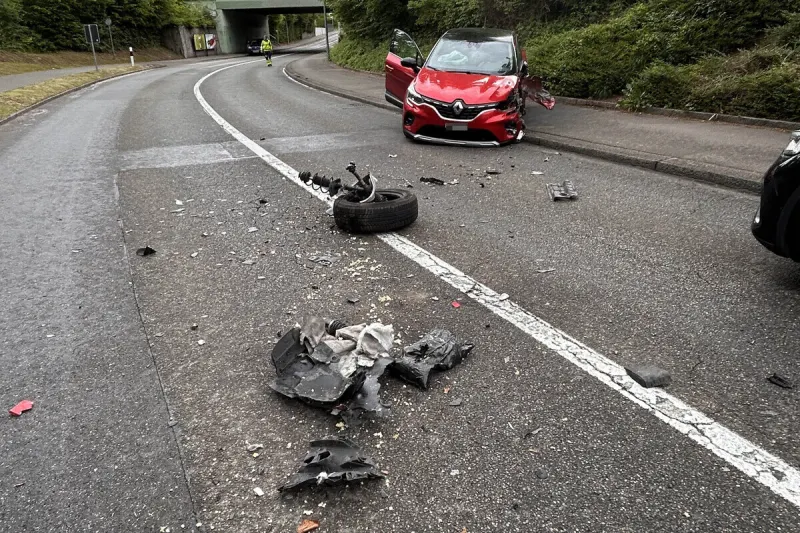 Wettingen AG – Handy-Ablenkung führt zu Unfall
