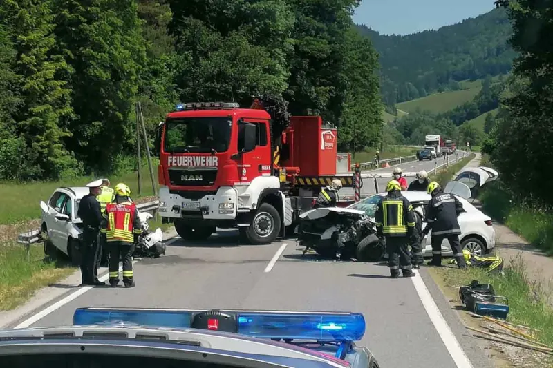 Heftiger Frontalcrash in Kienberg - 24-Jährige geriet auf Gegenfahrbahn