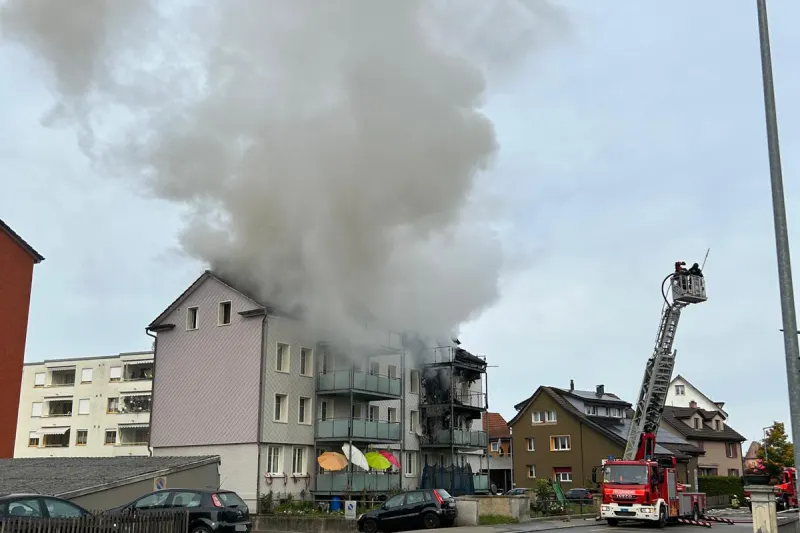 Arbon TG – Hoher Sachschaden nach Brand in Mehrfamilienhaus