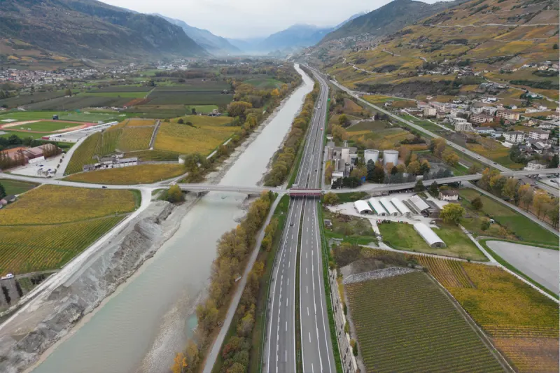 Sion VS – A9 zwischen Sion-Ost und Sierre-Ost wird umfassend saniert