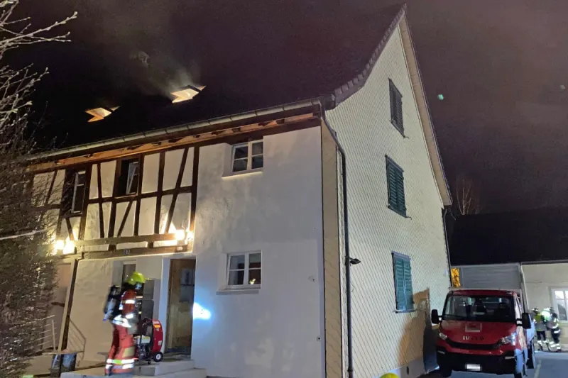 Matzingen TG - Brand in Küche wegen Tasche auf dem Kochfeld