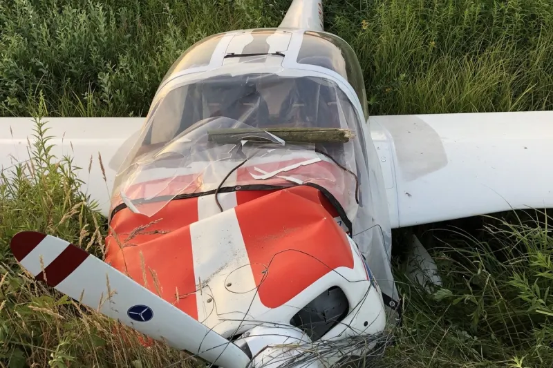 Flugplatz Schweighofen - Unfall mit hohem Sachschaden 