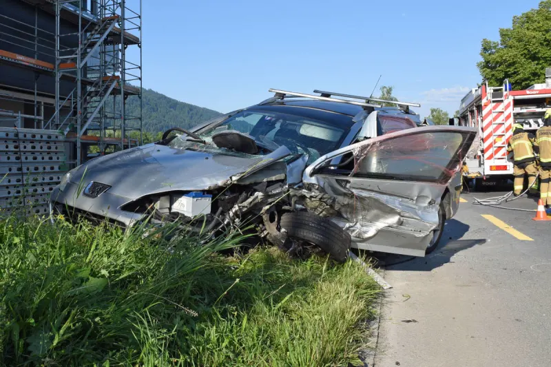 Malters LU – Kollision zwischen Sattelmotorfahrzeug und Auto