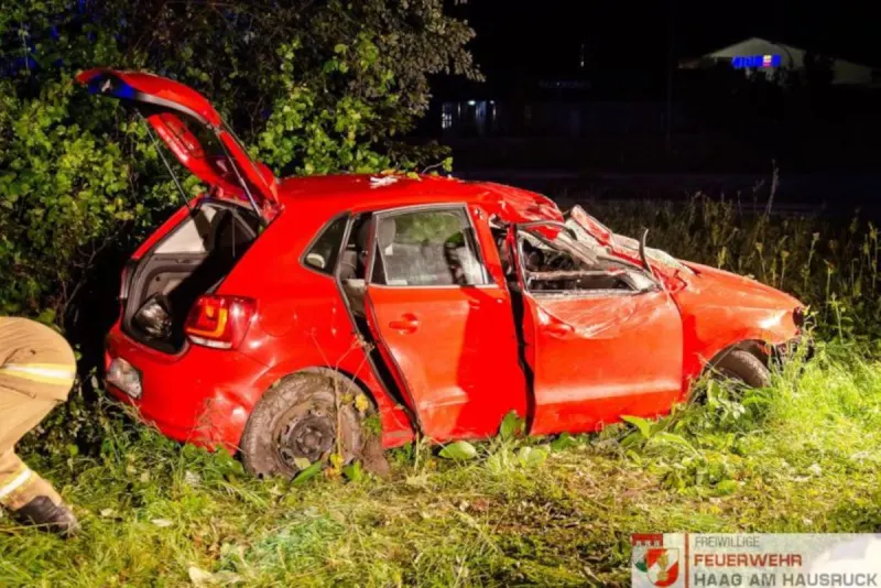 A8 Bezirk Grieskirchen – Schwerer Unfall nach Sekundenschlaf