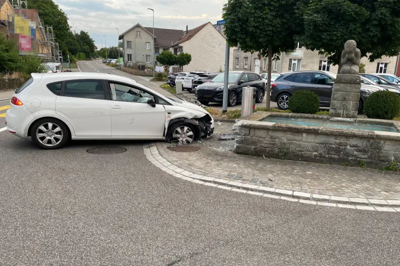 Oberaach TG – Mit 2,1 Promille in Brunnen gekracht