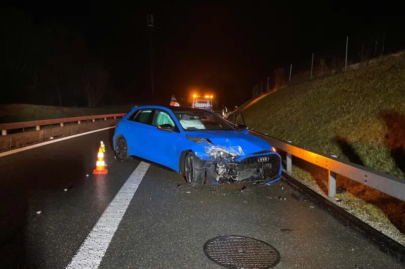 Selbstunfall auf A14 ZG