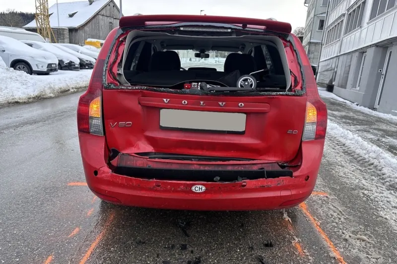 Unfall in Heiden AR – Bremsmanöver zu spät bemerkt