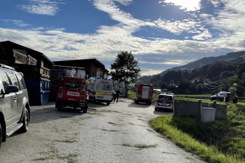 Taxenbach – Eine Person nach Explosion einer Sauerstoffflasche schwer verletzt