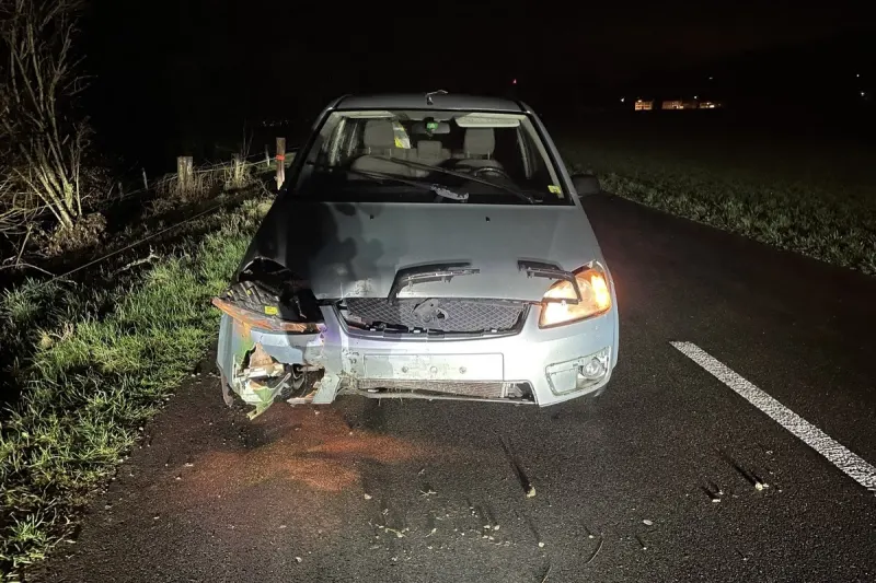 Sitterdorf TG - Ohne Führerschein und unter Alkoholeinfluss verunfallt 