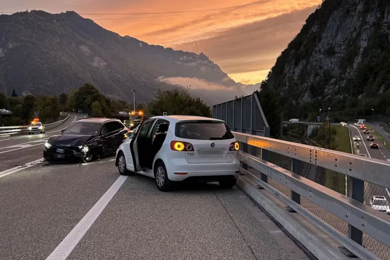 A8 Interlaken BE – Drei verletzte Personen bei Unfall