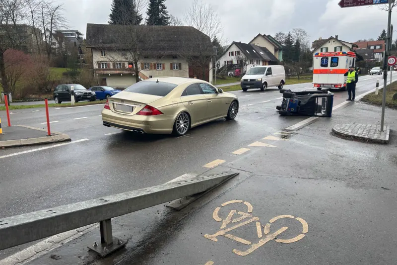 Wohlenschwil AG – Unfall mit Seniorenmobil
