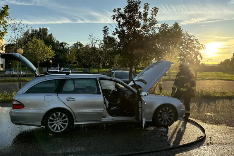 Horn TG - Auto in Brand geraten