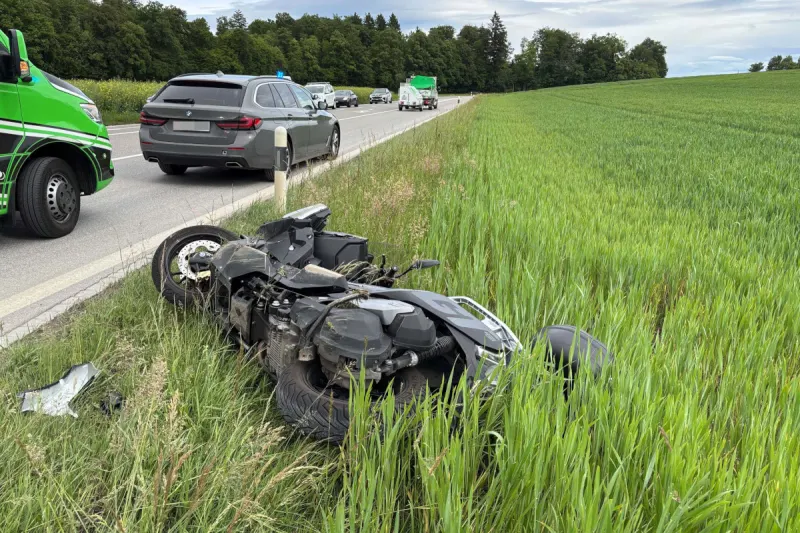 Seon AG – Motorradfahrer bei Überholmanöver verunfallt