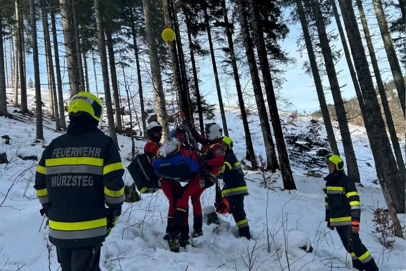 Neuberg an der Mürz – Forstarbeiter bei Unfall schwer verletzt