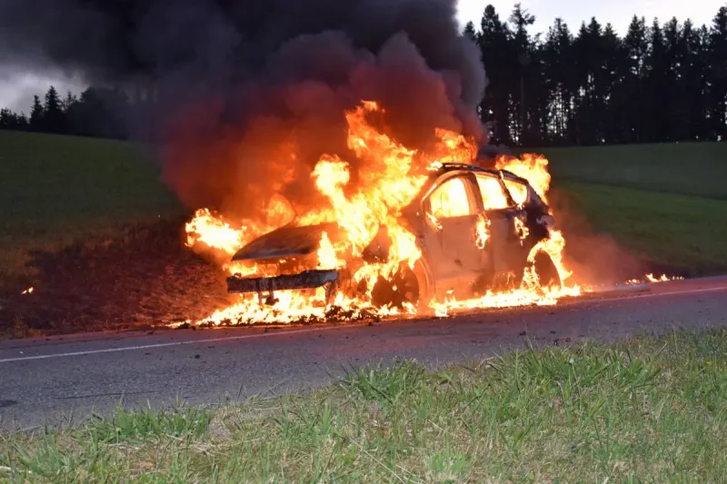 Willisau LU – Mit gestohlenem Auto Unfall verursachte und geflüchtet