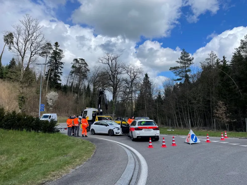 Matzingen TG: Automobilist entzieht sich Kontrolle und kollidiert mit Polizeifahrzeug