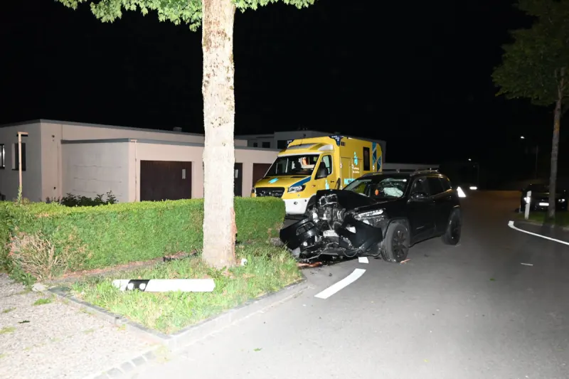 Wil SG – Fahrunfähig gegen Baum geprallt