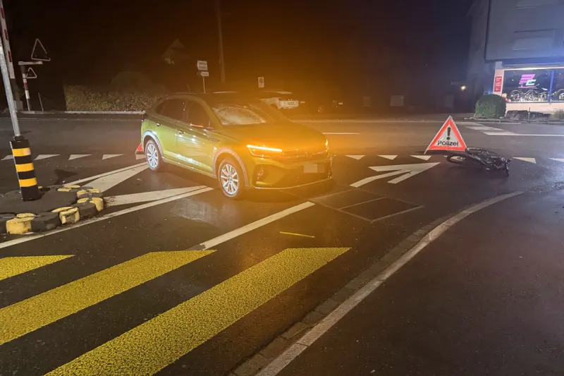 Würenlos AG – Schwerer Unfall zwischen Auto und Velo