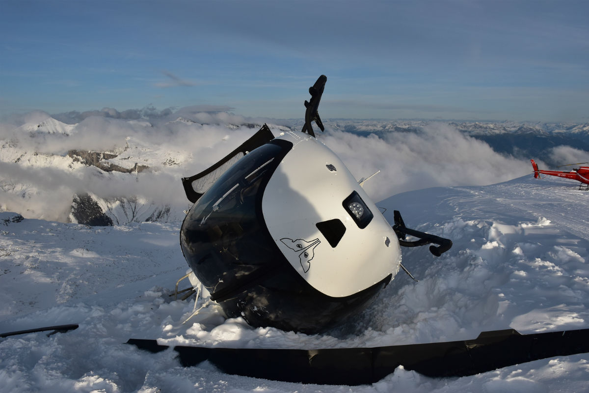Laax GR - Helikopter bei Landemanöver abgestürzt