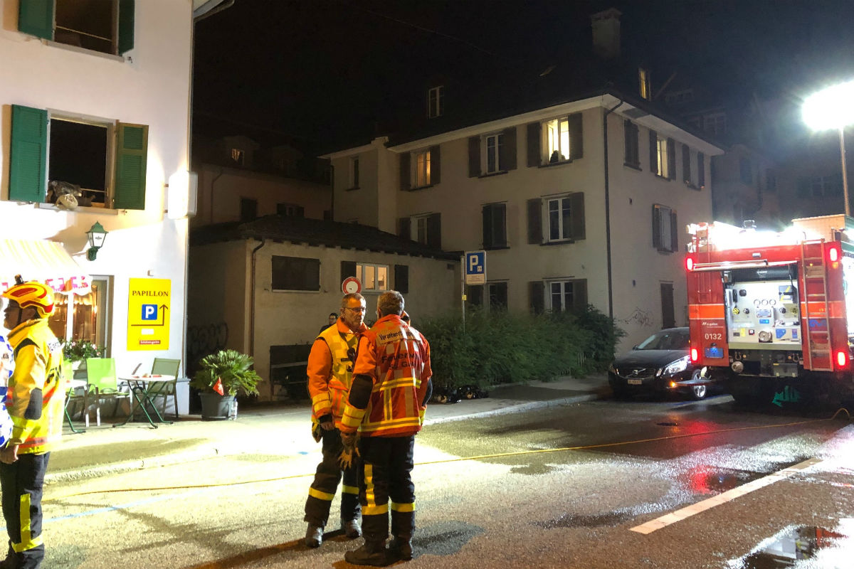 St. Gallen SG - Schwerverletzter Mann bei Wohnungsbrand
