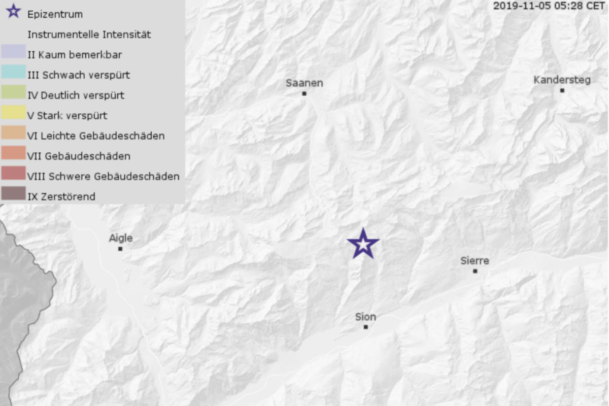 Schweiz - In der letzten Nacht bebte die Erde zwei Mal!