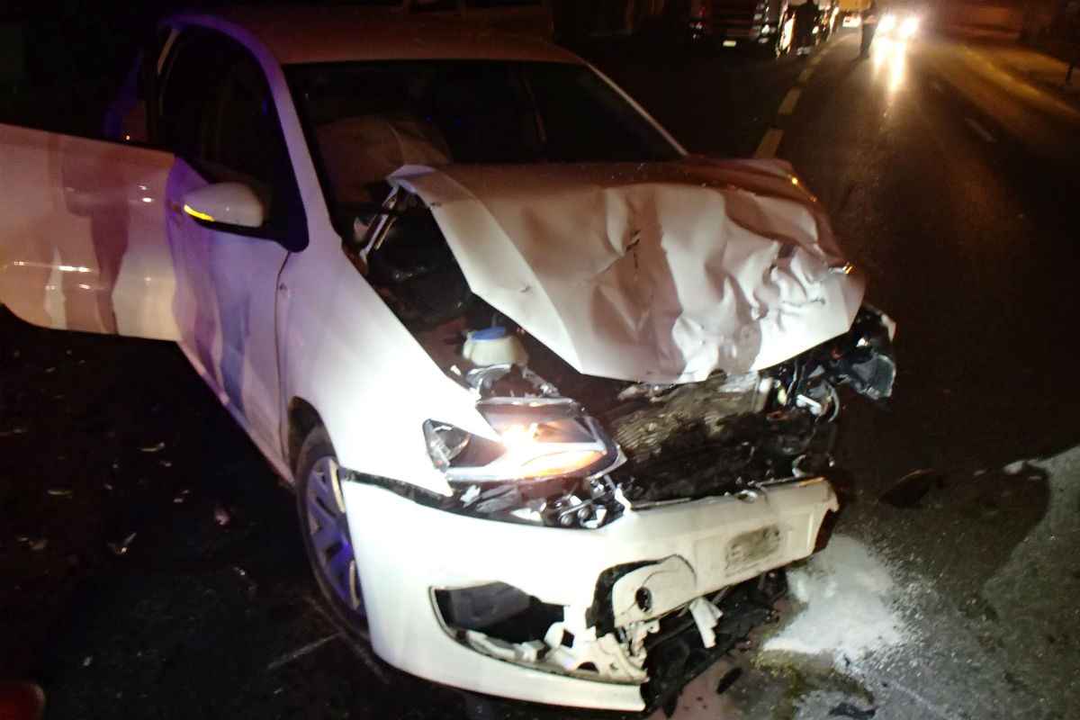 Das Auto erlitt Totalschaden.