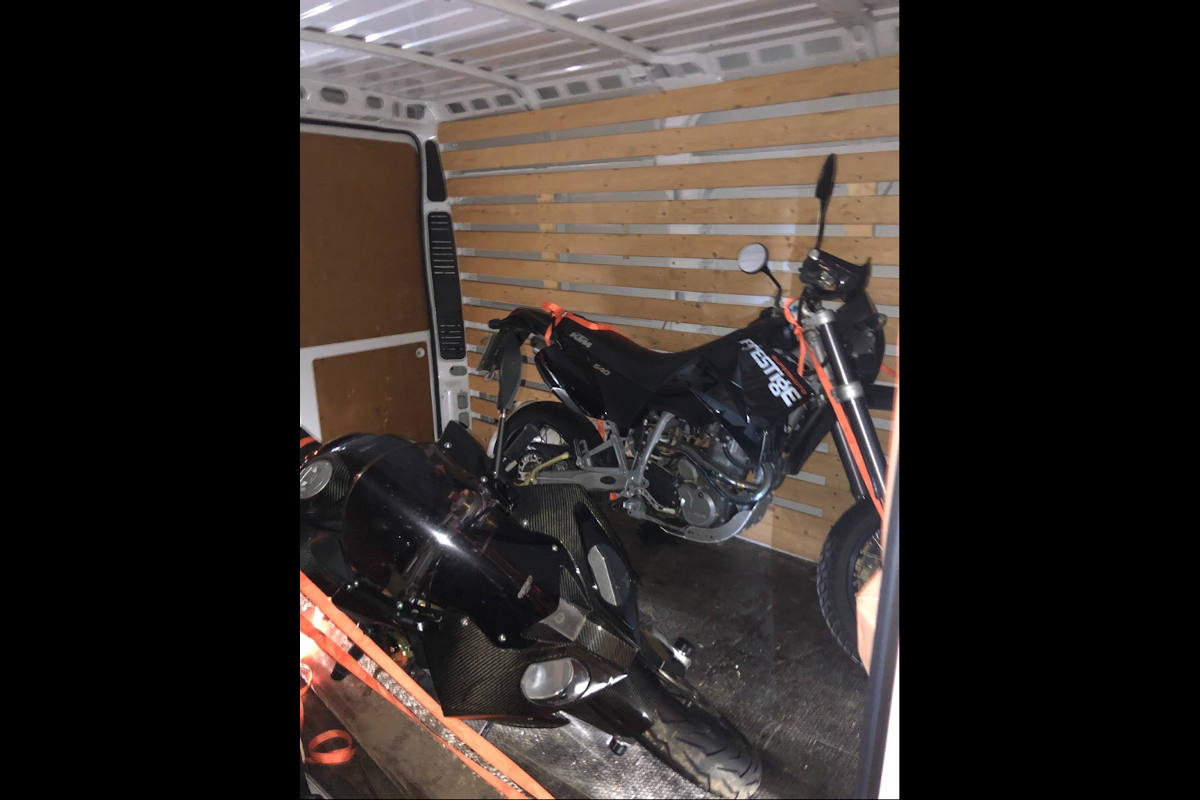 gestohlene Motorräder