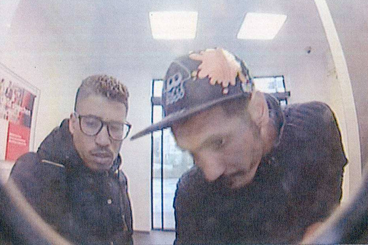 Bild der Täter von einer Überwachungskamera