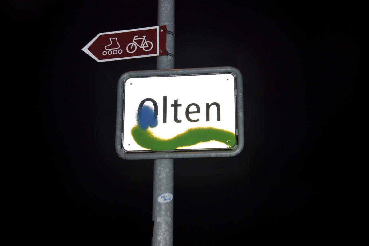 Farbschmiererei in Olten