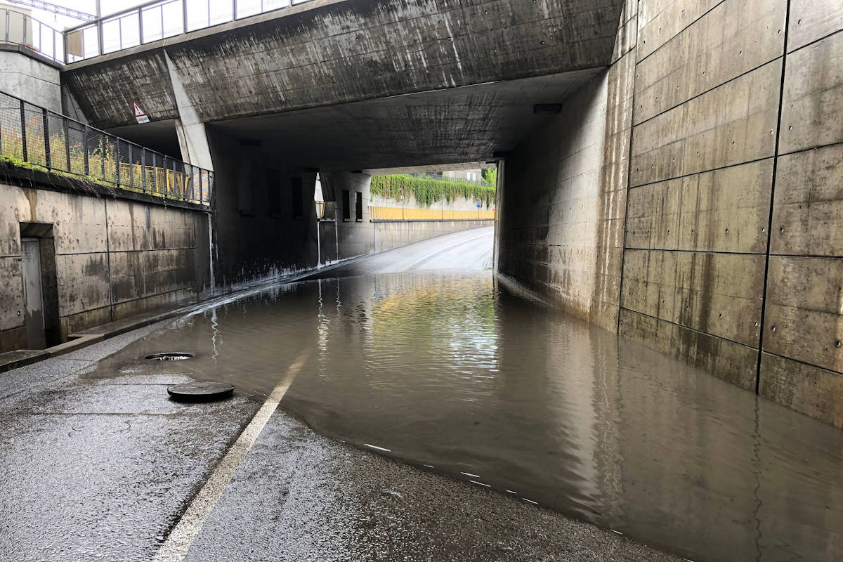 Überschwemmung in Rothenburg