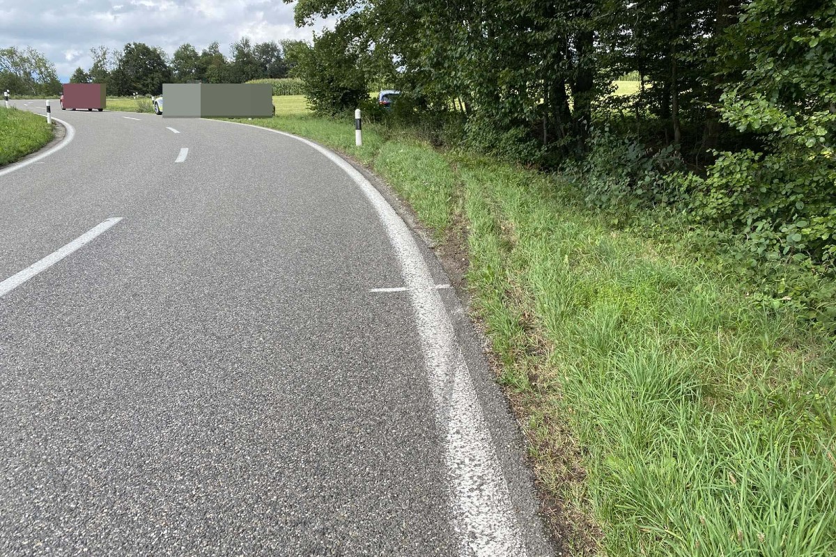Gestern baute ein Lenker einen Selbstunfall in Unterlunkhofen AG.
