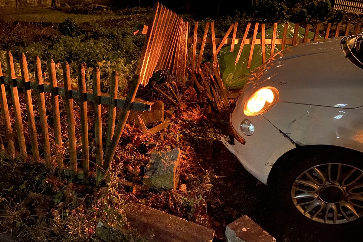 Gartenzaun in Sarmenstorf umgefahren – Führerschein weg