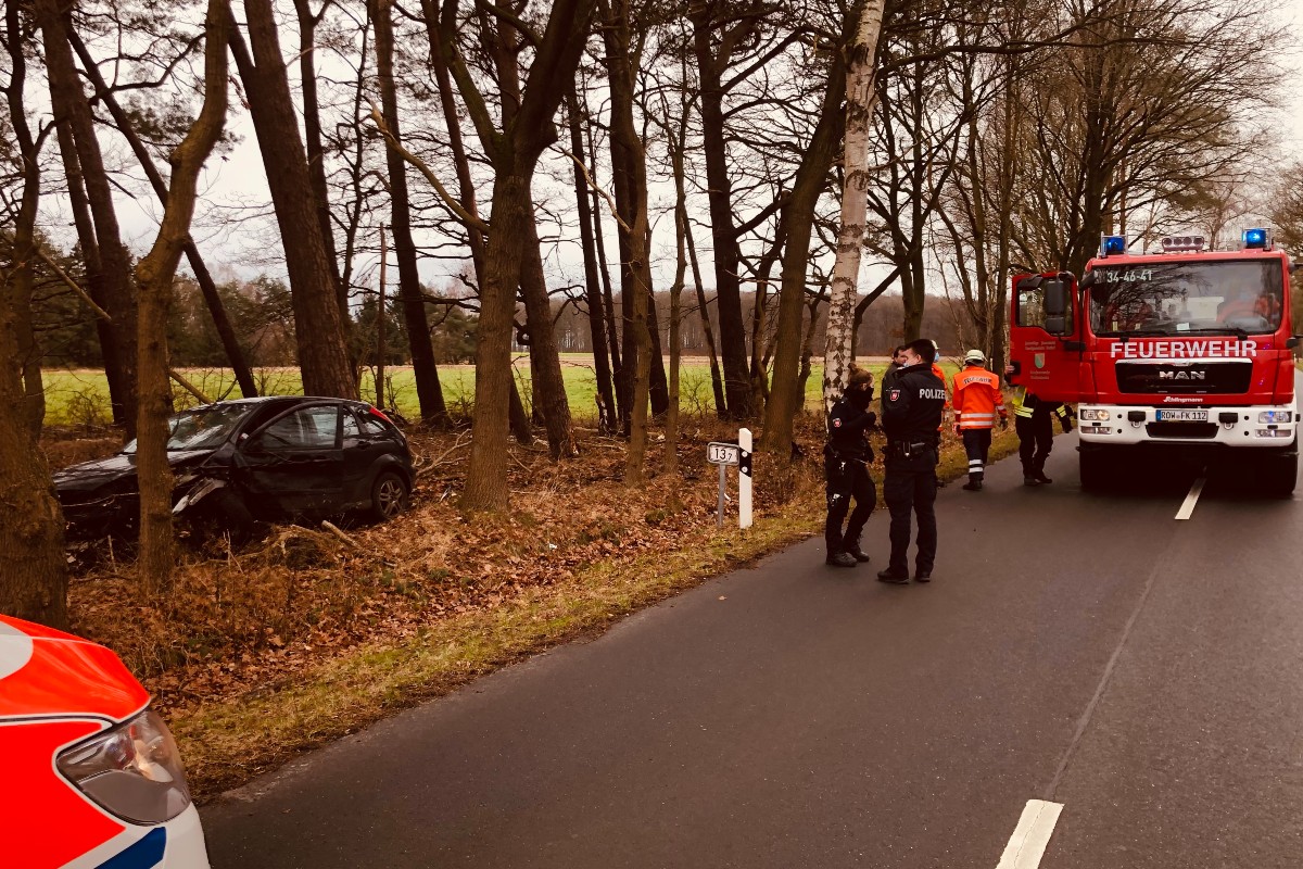 Die Unfallstelle Bothel.