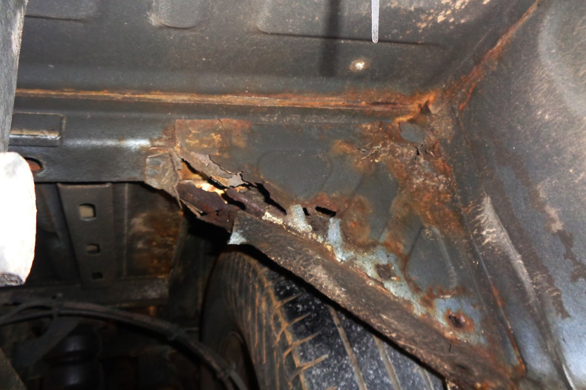 Komplett durchgerostet – Der Transporter wurde in Lüdenscheid aus dem Verkehr gezogen