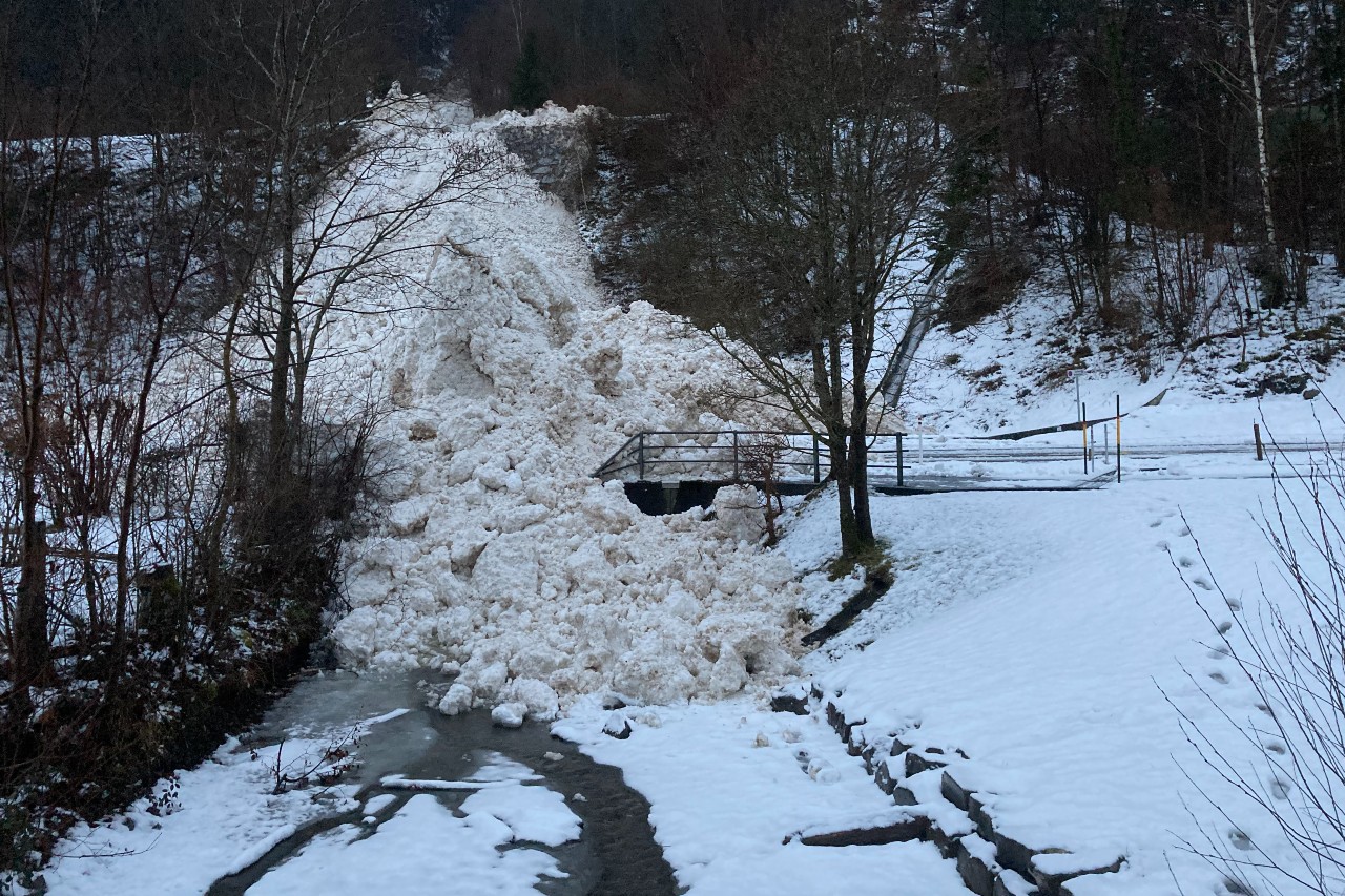 Lawinenniedergang im Kanton Uri. Bildquelle: Baudirektion Uri