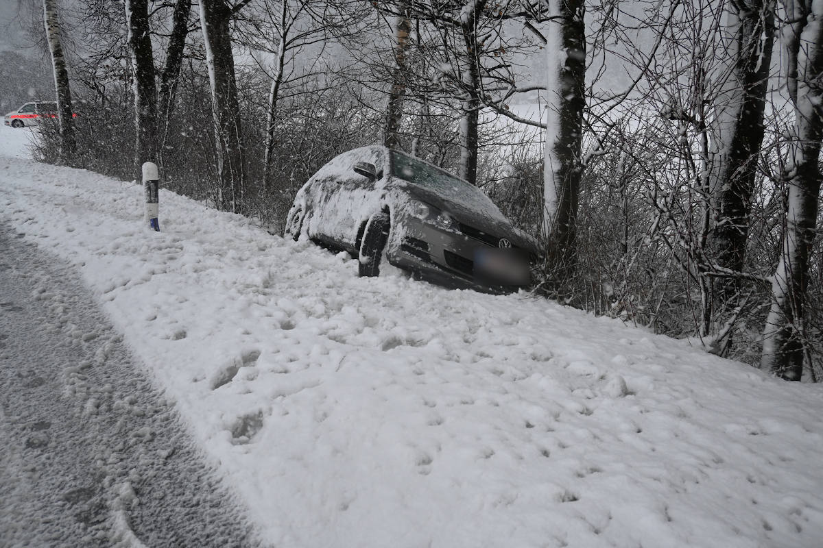 Von der Strasse abgekommen in Ruggell