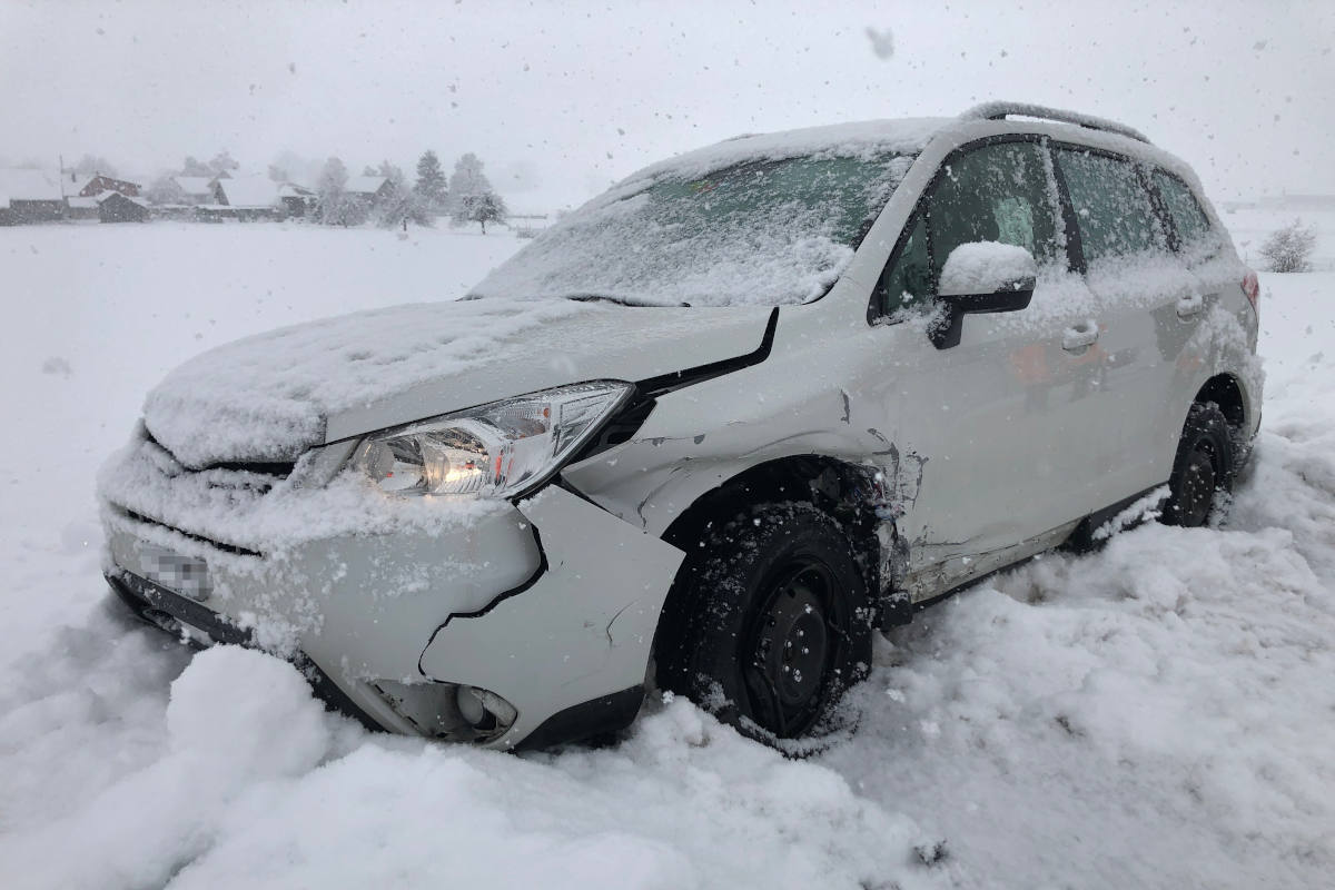  37 Verkehrsunfälle wegen Glätte in Kanton St.Gallen
