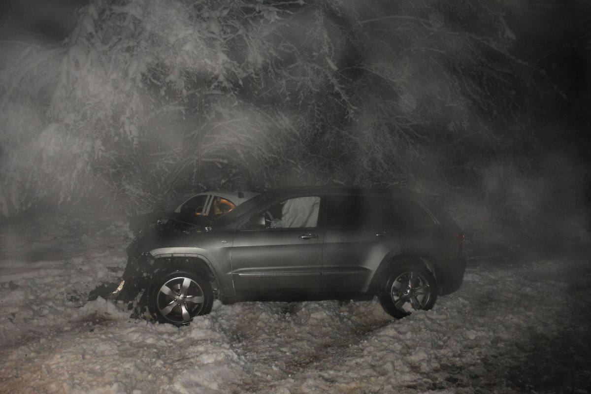 Ins Rutschen geraten und in Gegenverkehr geprallt in Dornach