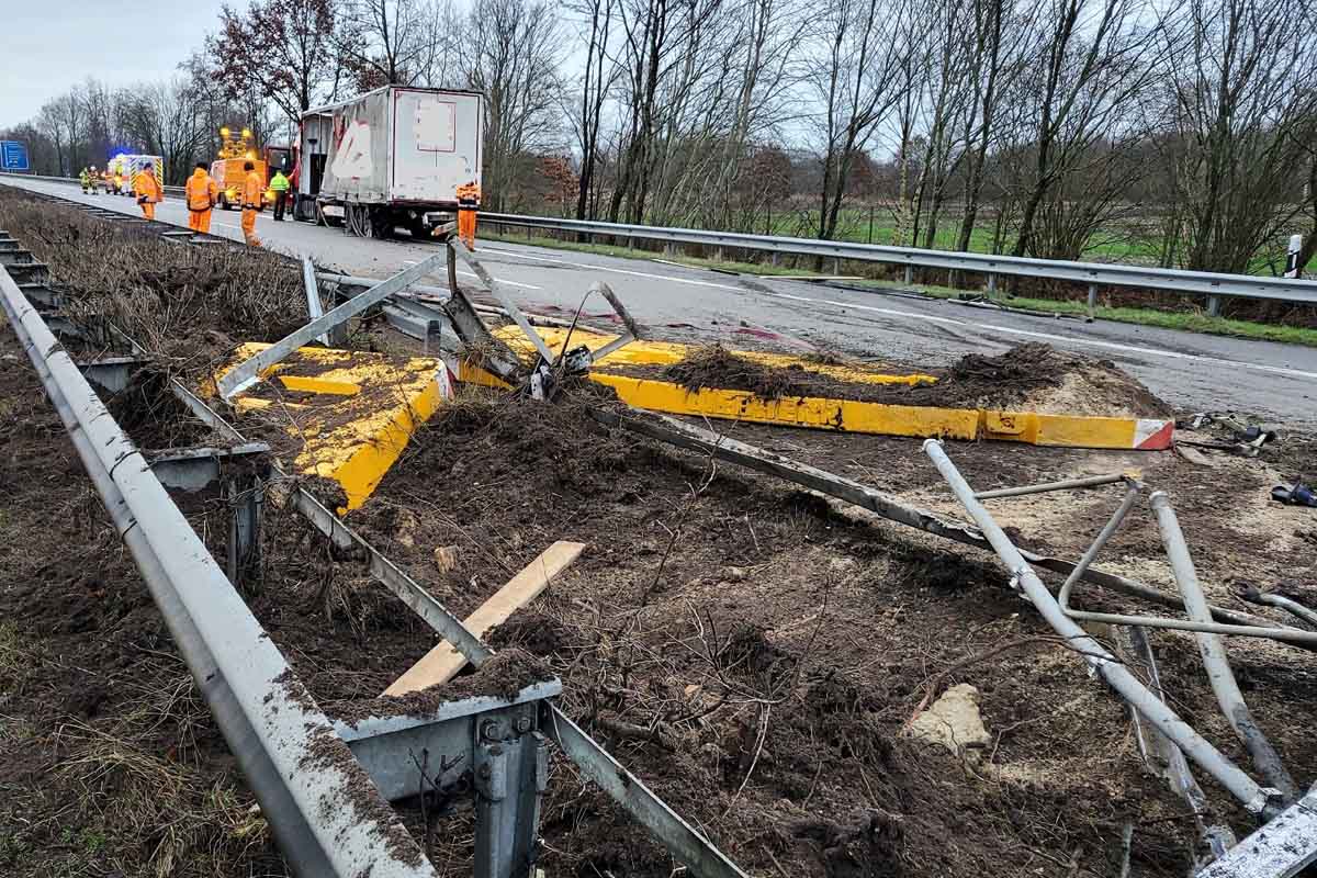 Unfall auf der A27 bei Bremerhaven