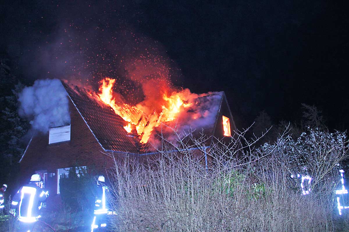 Heute war es am Dronweg in Vellage zu einem Gebäudebrand gekommen