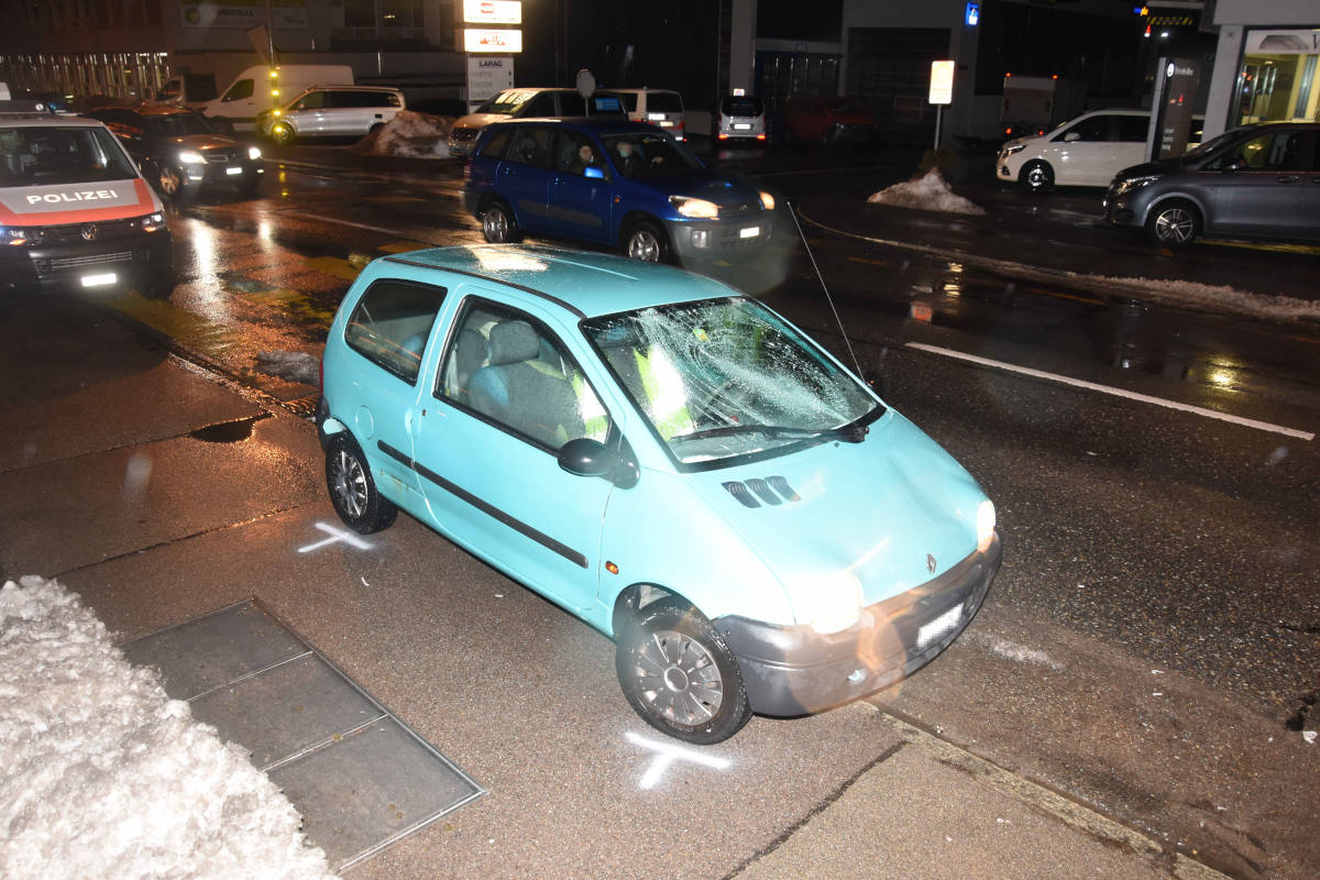 Fussgänger angefahren in Wil SG