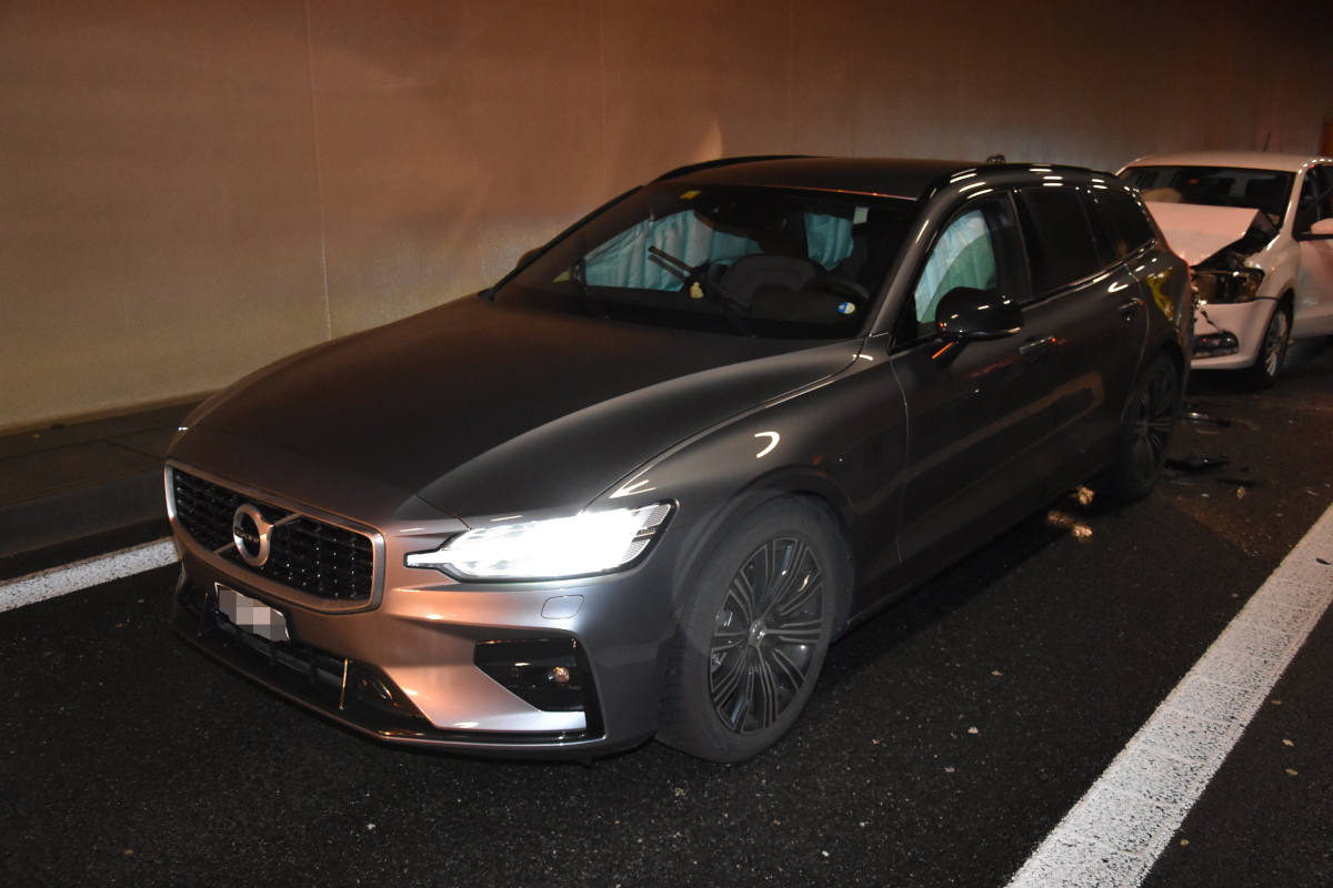 Auffahrkollision im Erlentunnel auf der A15