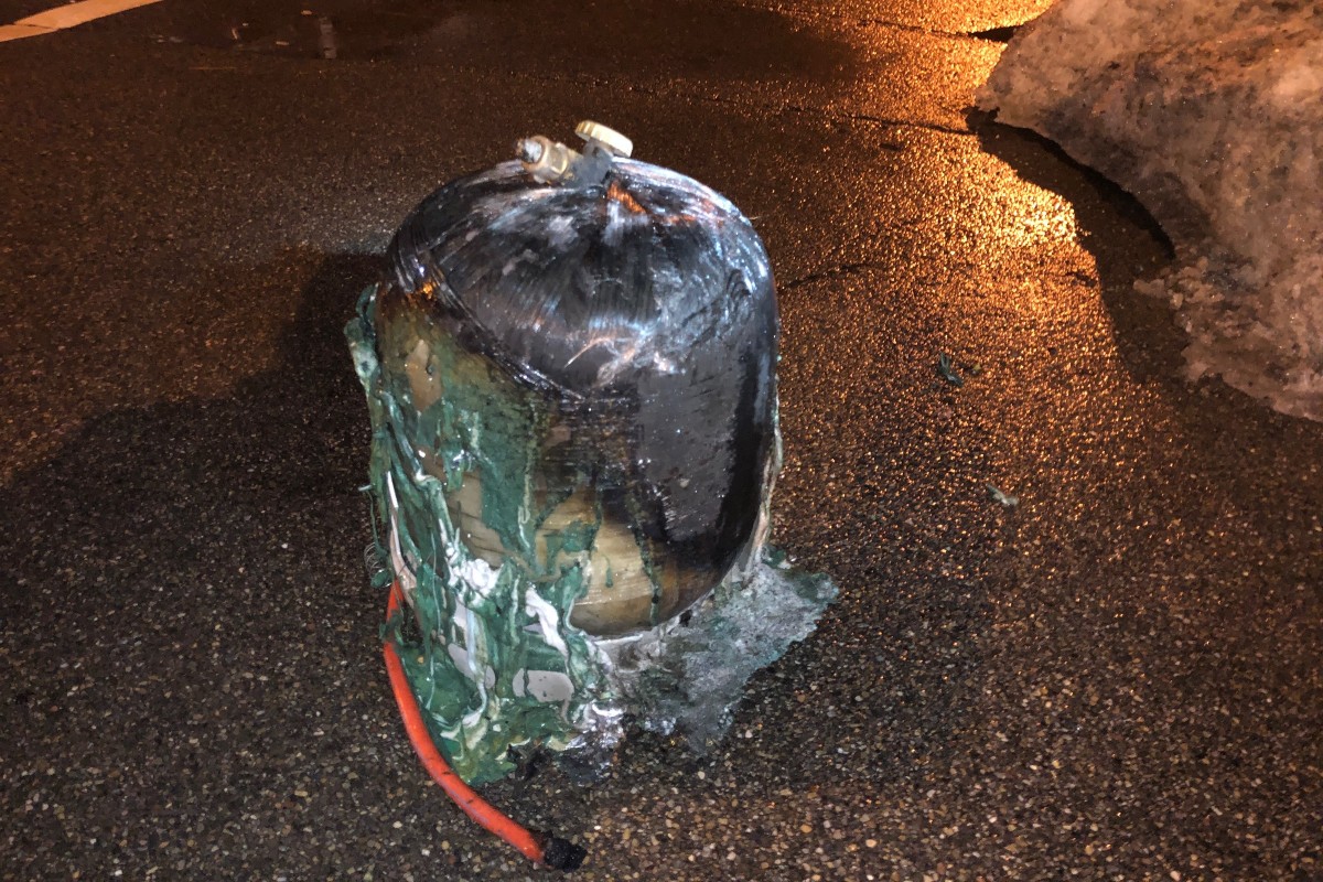 Gasflasche des in Brand geratenen Grills in St. Gallen