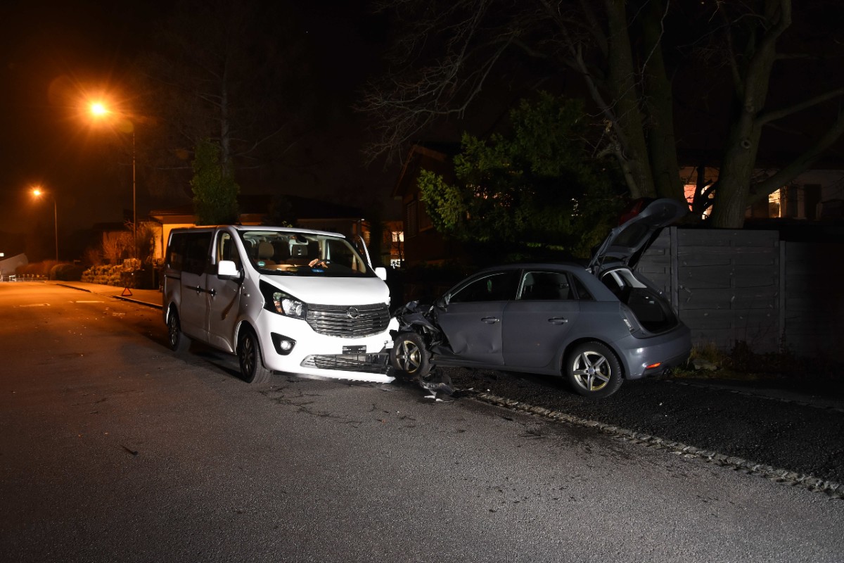 In Trübbach SG kam es gestern zu einem heftigen Unfall.