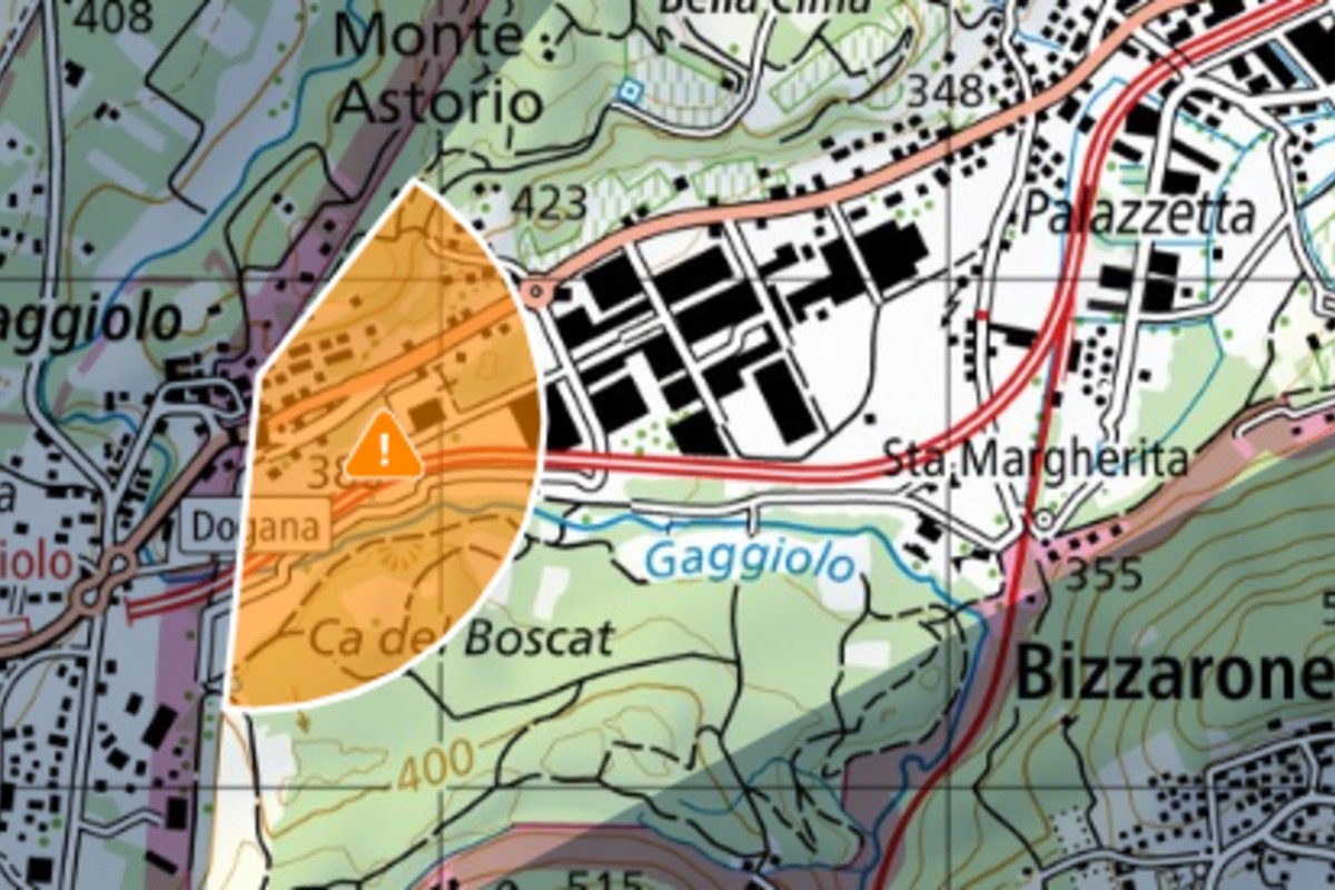 Stabio - Gaggiolo TI – Polizeiaktion im Gang!