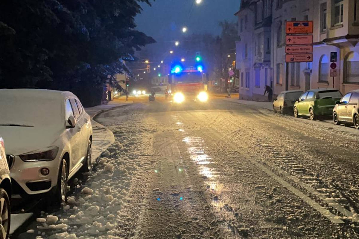 Unwettereinsätze durch Schnee und Eis in Schwelm