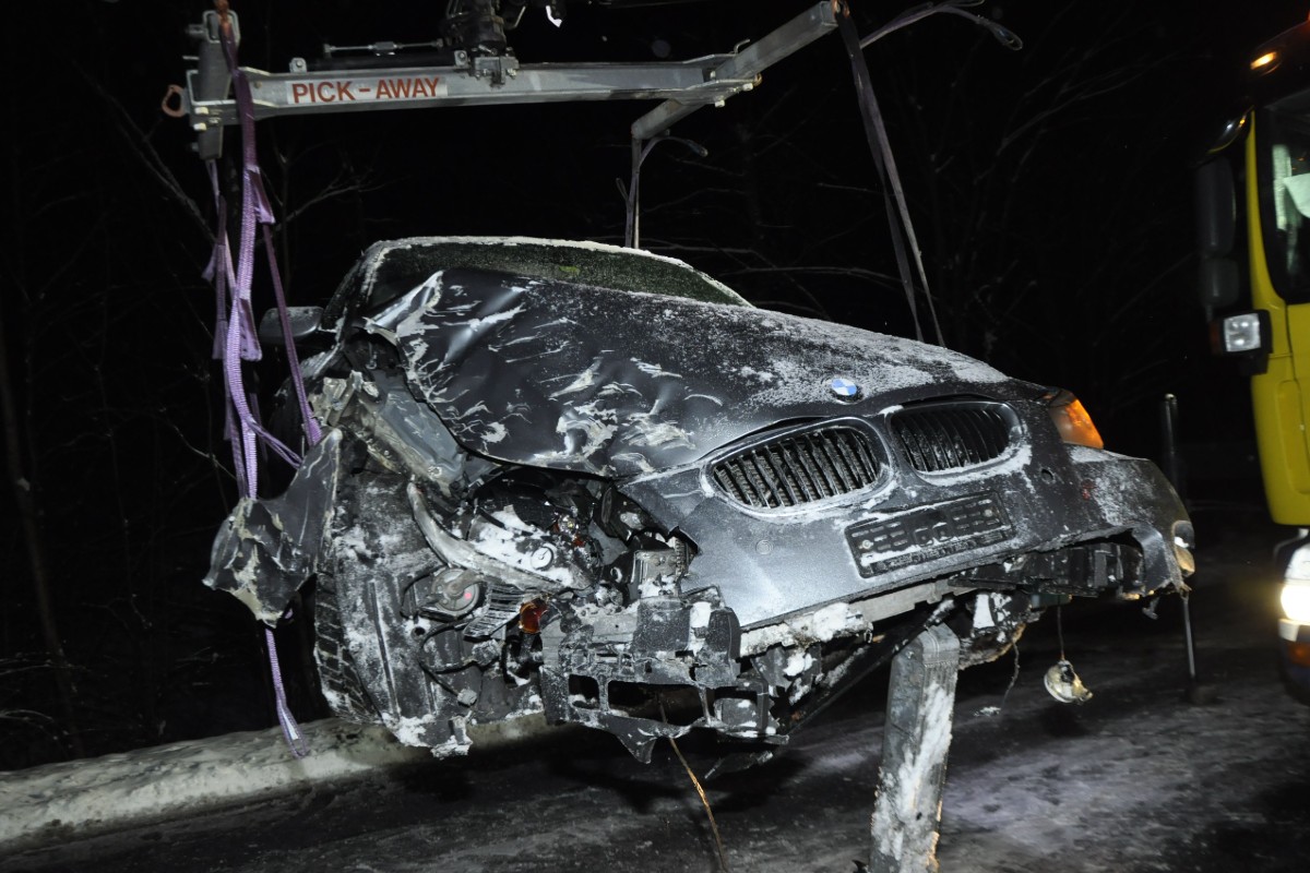 In Flüh SO ist gestern ein BMW verunfallt.
