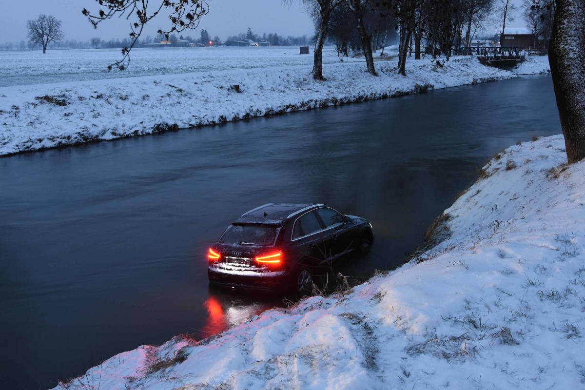 Nach Kollision im Kanal gelandet in Diepoldsau