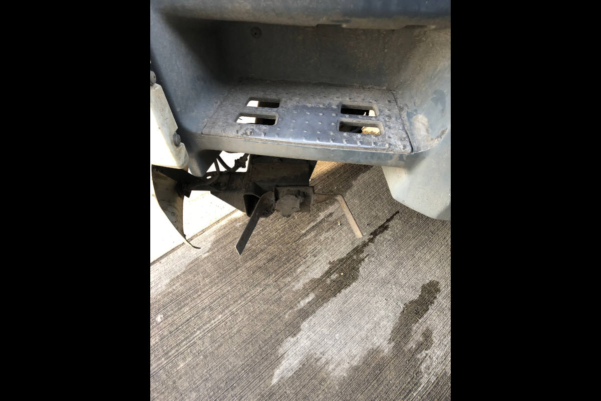 Fehlende Trittstufe am LKW auf der A61 bei Boppard