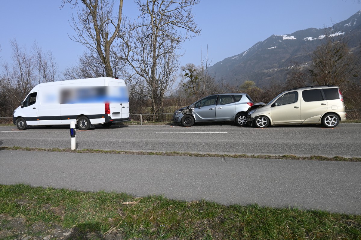Beim Unfall in Schaan FL ist gestern Blechschaden entstanden.